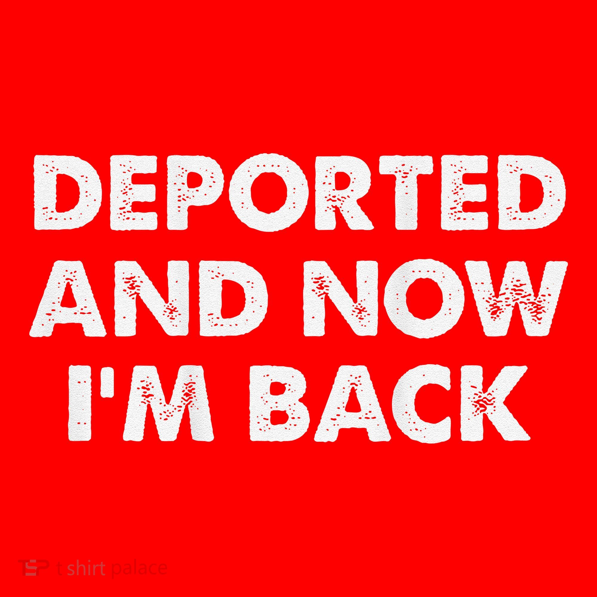 Deported And Now IM Back Funny Santa Hat