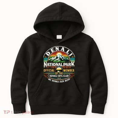 Denali Alaska National Park Official Memeber Kids Hoodie