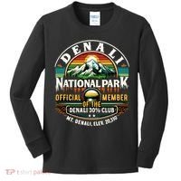 Denali Alaska National Park Official Memeber Kids Long Sleeve Shirt thumb 0