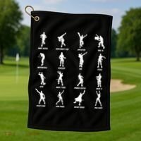 Dance Emotes Golf Towel thumb 1
