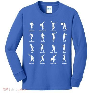 Dance Emotes Kids Long Sleeve Shirt