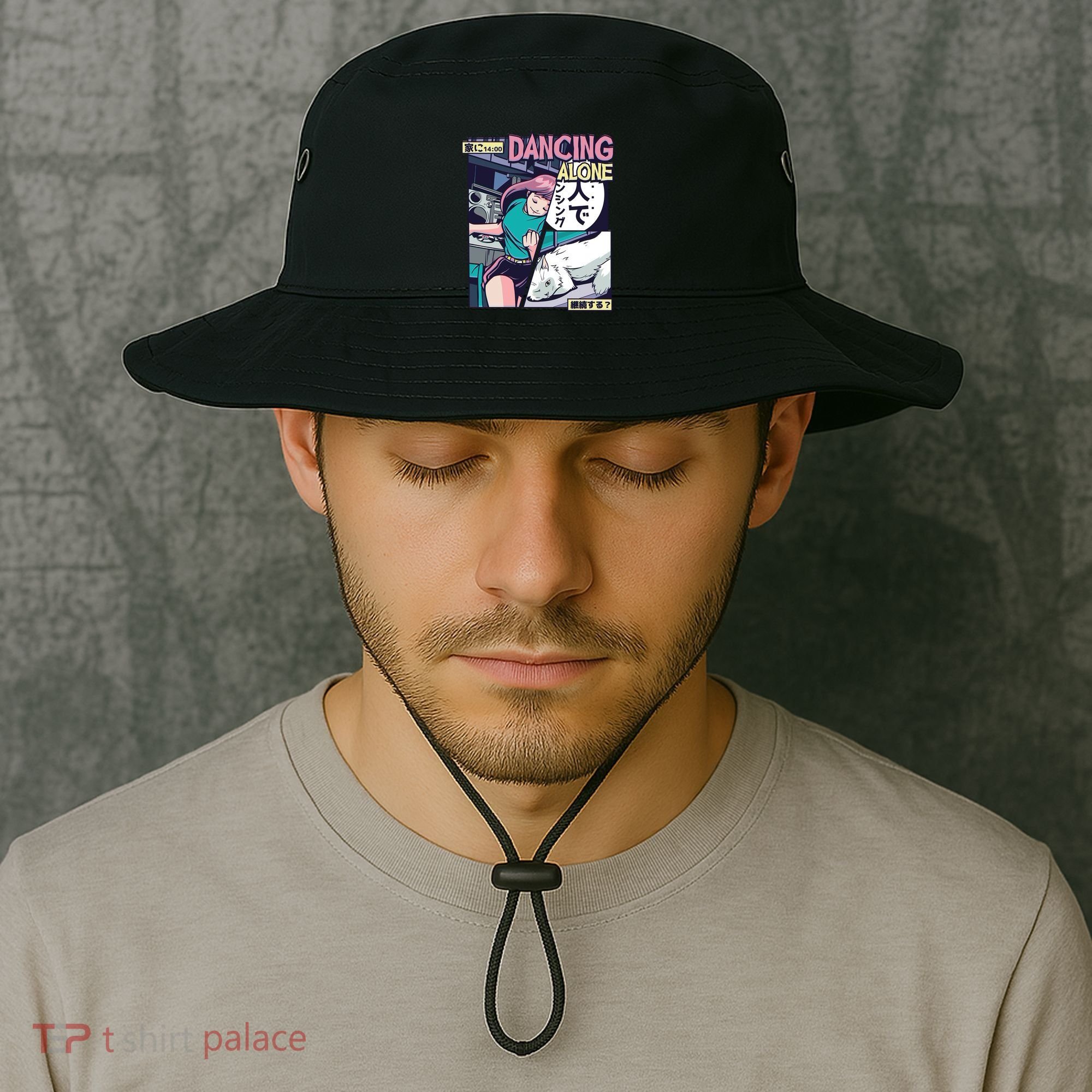 Dancing Alone Anime Bucket Hat