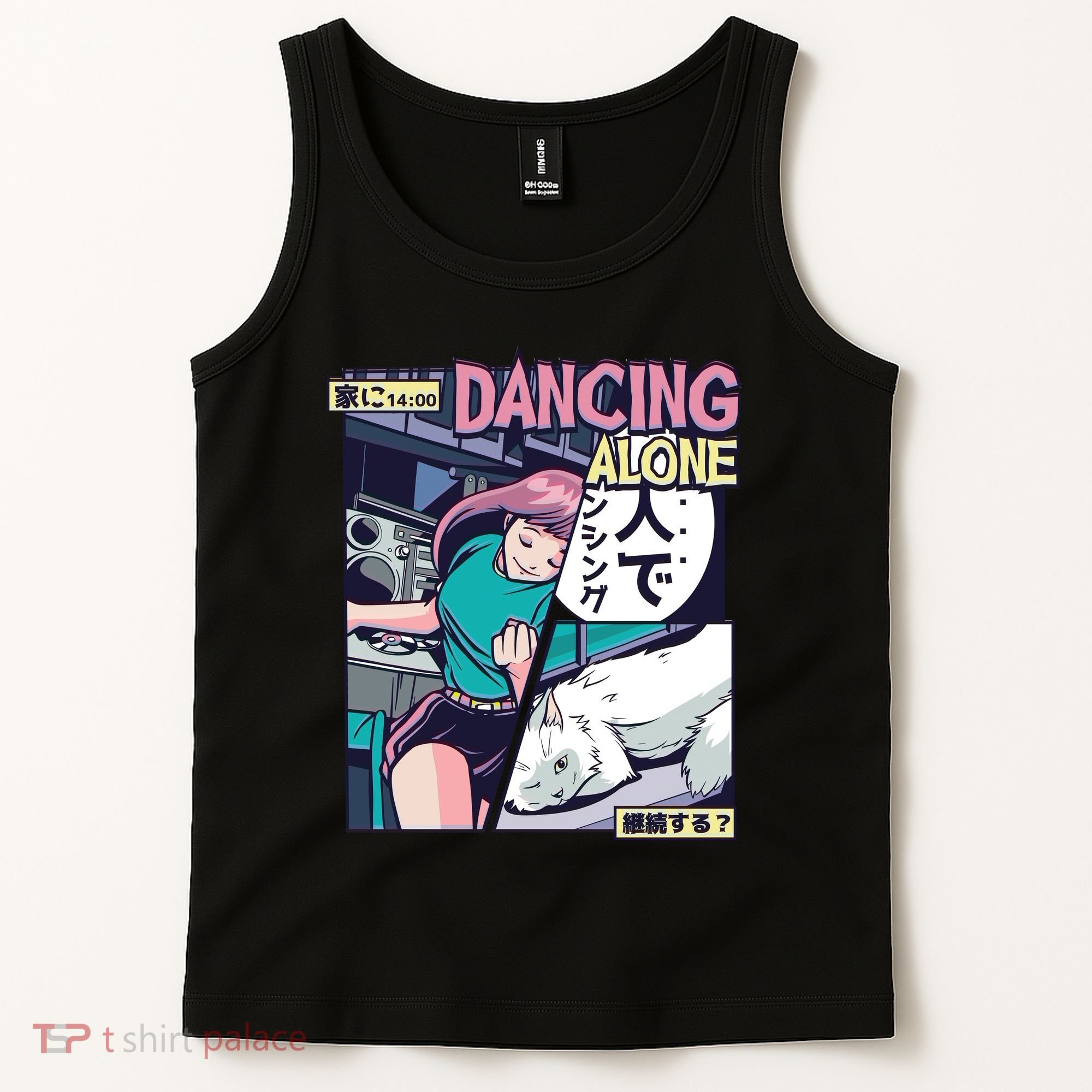 Dancing Alone Anime Tank Top