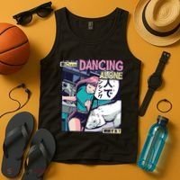 Dancing Alone Anime Tank Top thumb 4