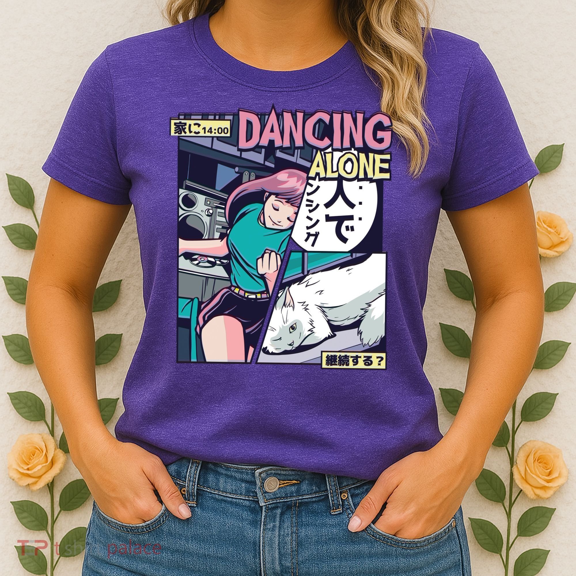 Dancing Alone Anime Women's T-Shirt