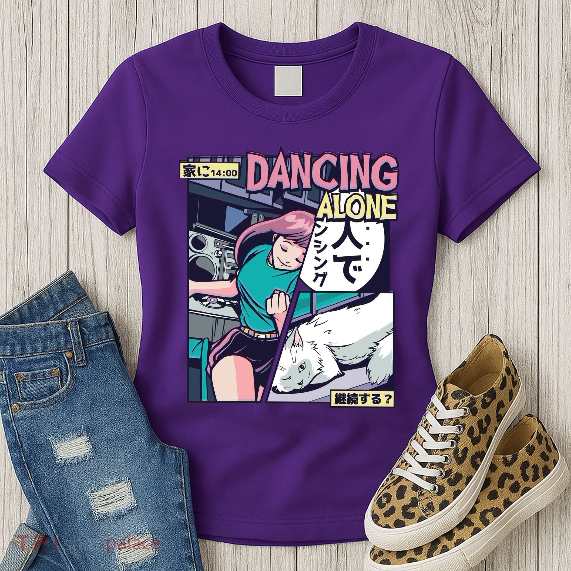 Dancing Alone Anime Women's T-Shirt