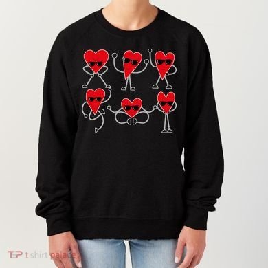 Dancing Hearts Dance Challenge Valentines Day Women's Sweatshirt