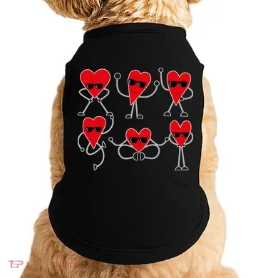 Dancing Hearts Dance Challenge Valentines Day Doggie Tank
