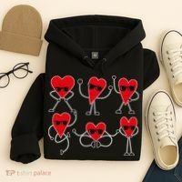 Dancing Hearts Dance Challenge Valentines Day Hoodie thumb 4