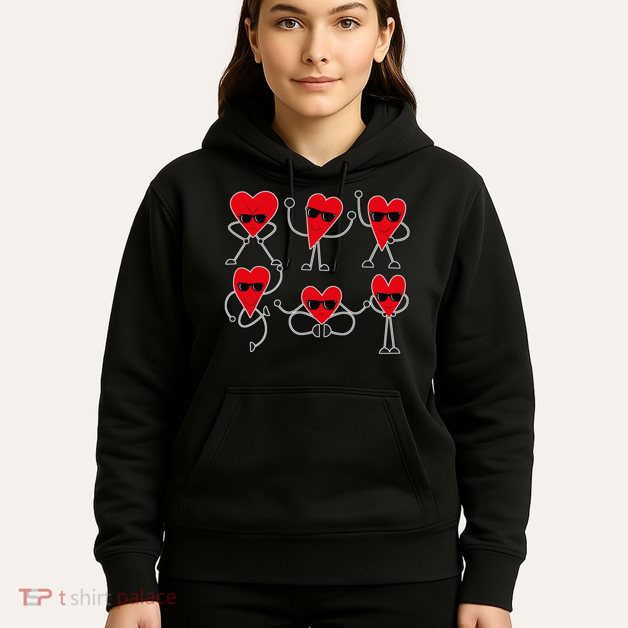 Dancing Hearts Dance Challenge Valentines Day Hoodie