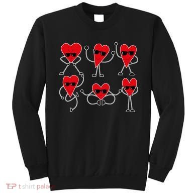 Dancing Hearts Dance Challenge Valentines Day Sweatshirt