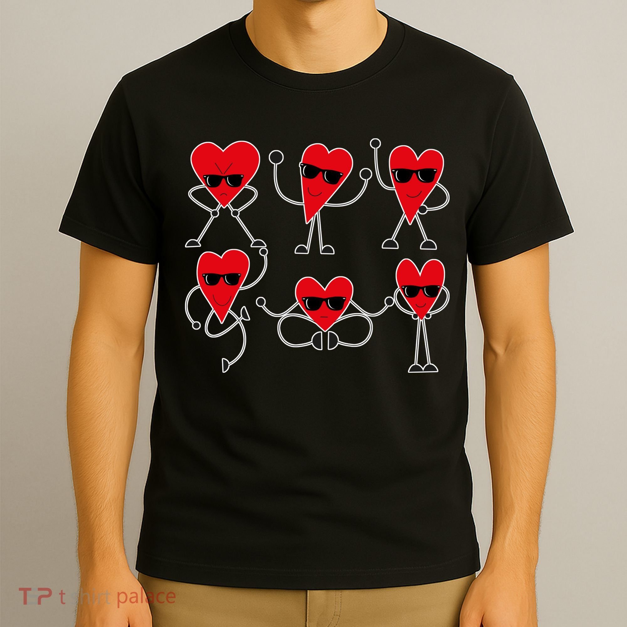 Dancing Hearts Dance Challenge Valentines Day T-Shirt