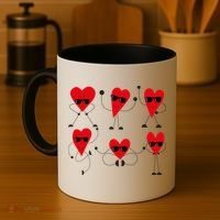 Dancing Hearts Dance Challenge Valentines Day Coffee Mug thumb 4