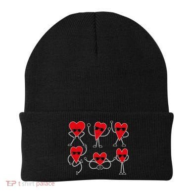 Dancing Hearts Dance Challenge Valentines Day Beanie