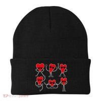 Dancing Hearts Dance Challenge Valentines Day Beanie thumb 0