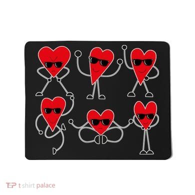 Dancing Hearts Dance Challenge Valentines Day Mousepad