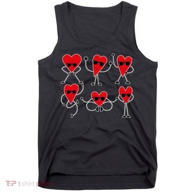 Dancing Hearts Dance Challenge Valentines Day Tank Top