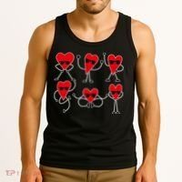 Dancing Hearts Dance Challenge Valentines Day Tank Top thumb 3