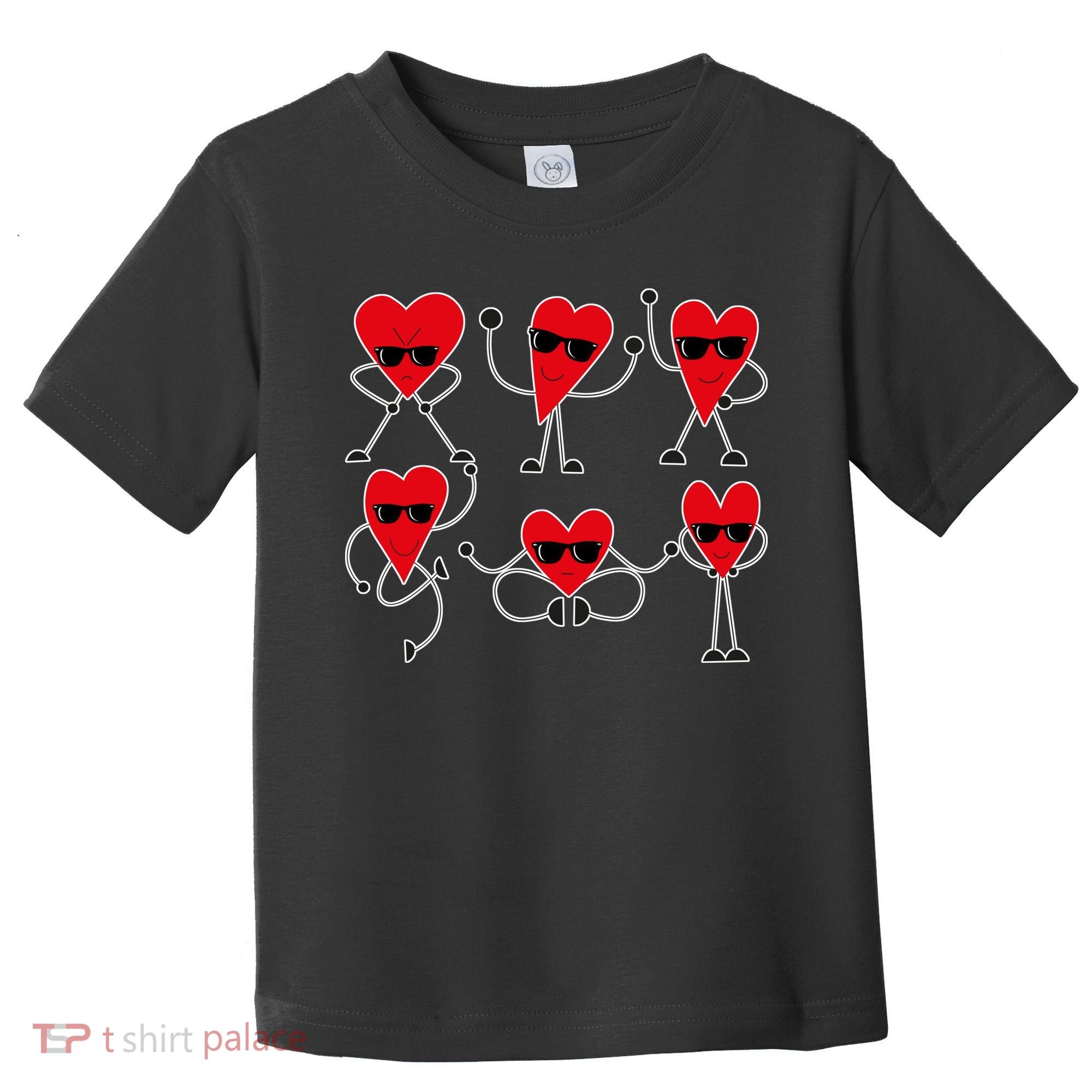 Dancing Hearts Dance Challenge Valentines Day Toddler T-Shirt