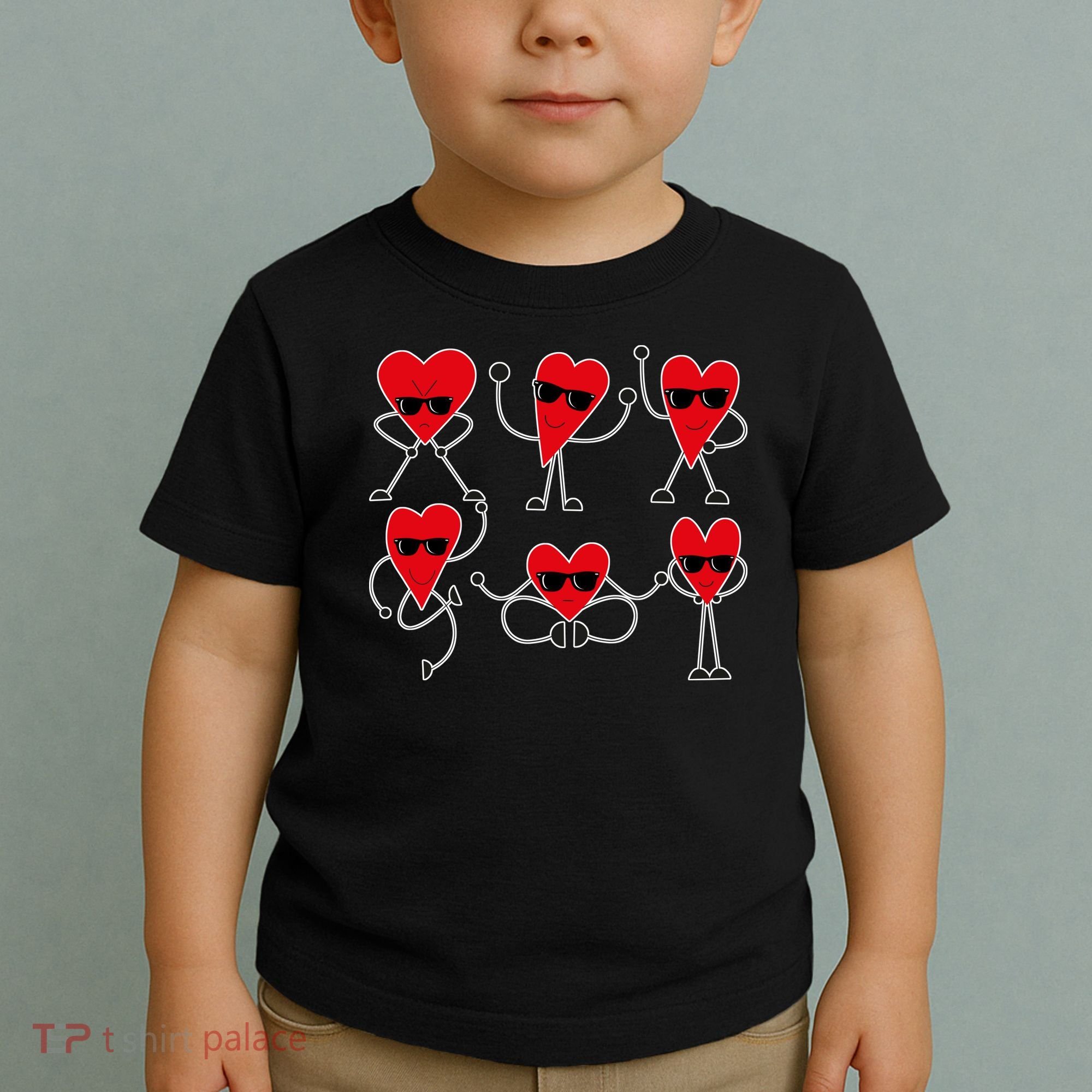 Dancing Hearts Dance Challenge Valentines Day Toddler T-Shirt