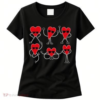 Dancing Hearts Dance Challenge Valentines Day Women's T-Shirt