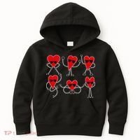 Dancing Hearts Dance Challenge Valentines Day Kids Hoodie thumb 0