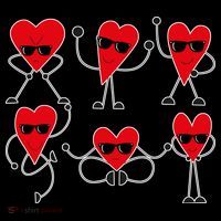Dancing Hearts Dance Challenge Valentines Day Kids Hoodie thumb 5