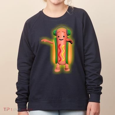 Dancing Hot Dog Funny Filter Meme Women's Sweatshirt
