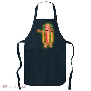 Dancing Hot Dog Funny Filter Meme Apron