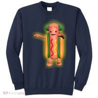 Dancing Hot Dog Funny Filter Meme Sweatshirt thumb 0