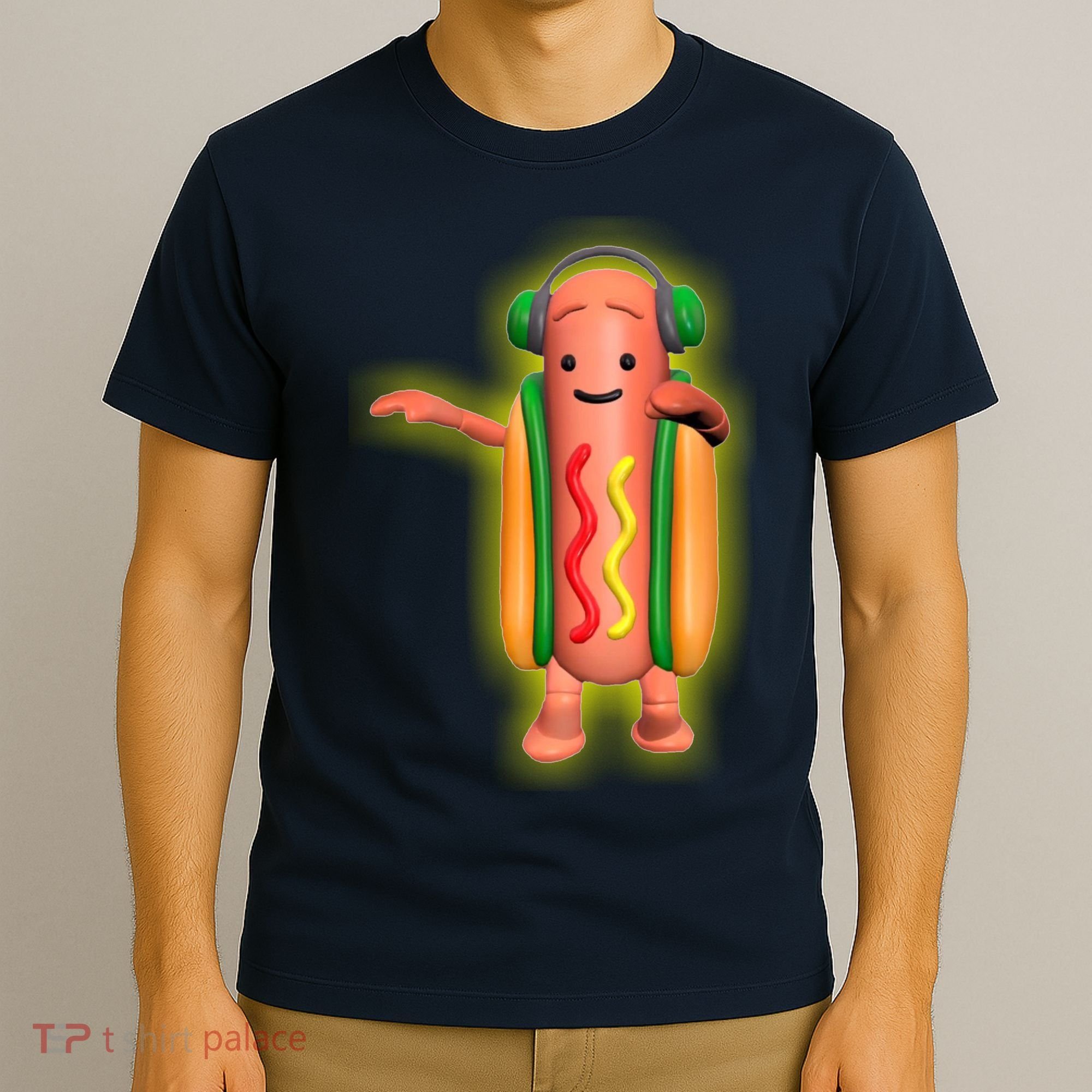 Dancing Hot Dog Funny Filter Meme T-Shirt