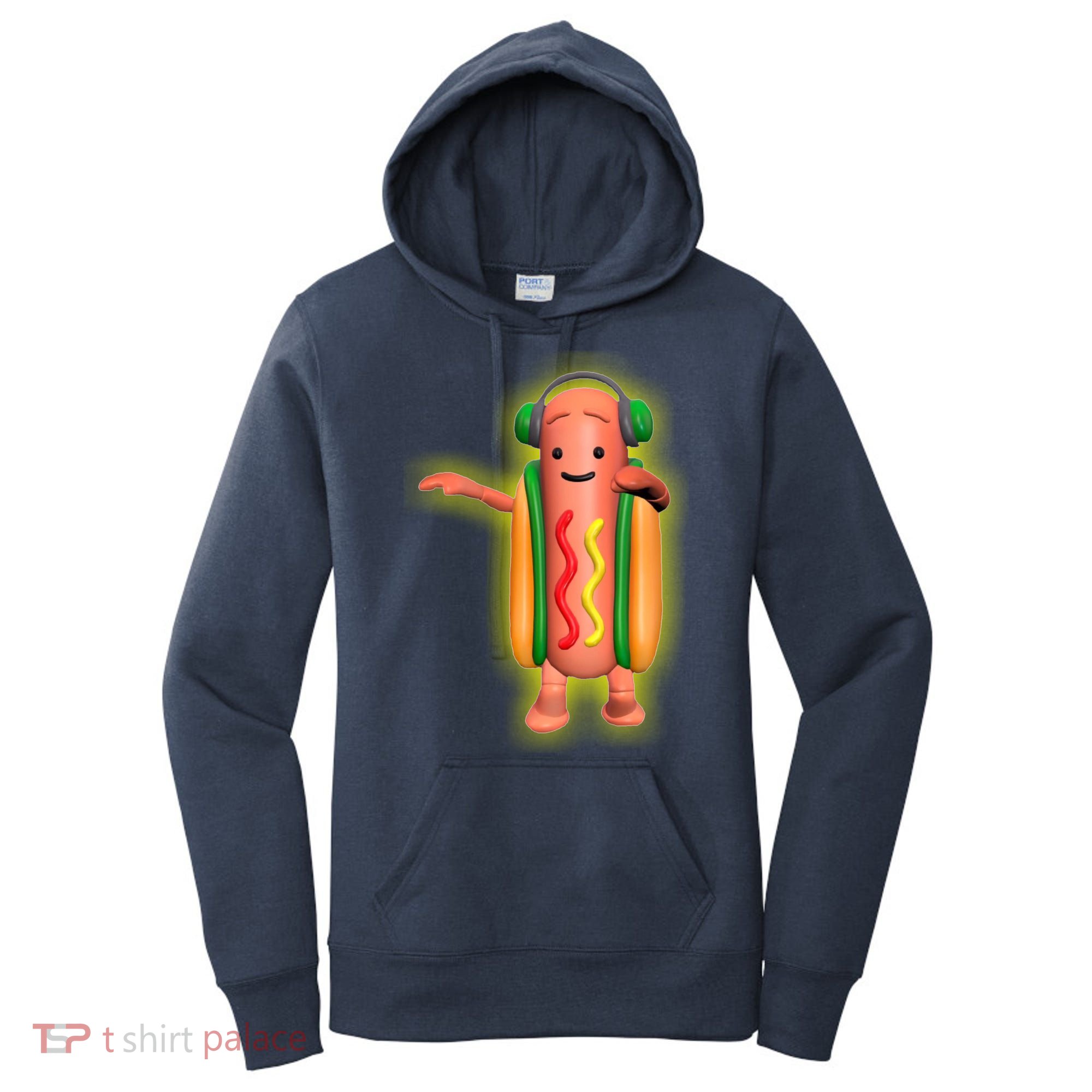 Dancing Hot Dog Funny Filter Meme Women's Hoodie