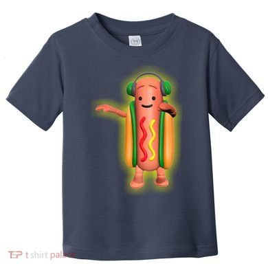 Dancing Hot Dog Funny Filter Meme Toddler T-Shirt
