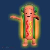 Dancing Hot Dog Funny Filter Meme Women's Long Sleeve Shirt thumb 2