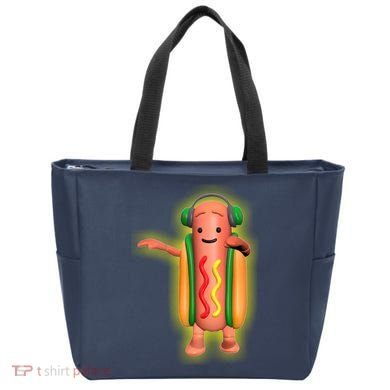 Dancing Hot Dog Funny Filter Meme Tote Bag
