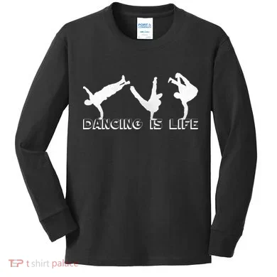 Dancing Is Life Kids Long Sleeve Shirt