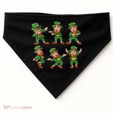 Dancing Leprechaun Dab USA-Made Doggie Bandana