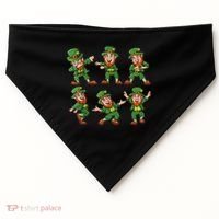 Dancing Leprechaun Dab USA-Made Doggie Bandana thumb 0