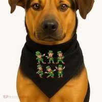 Dancing Leprechaun Dab USA-Made Doggie Bandana thumb 1