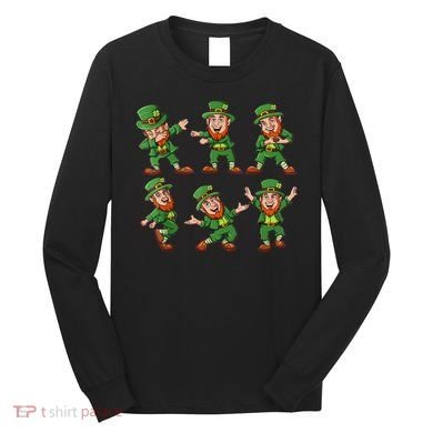 Dancing Leprechaun Dab Long Sleeve Shirt