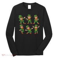 Dancing Leprechaun Dab Long Sleeve Shirt thumb 0