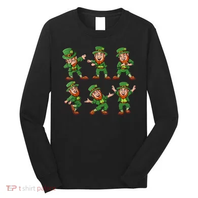 Dancing Leprechaun Dab Long Sleeve Shirt