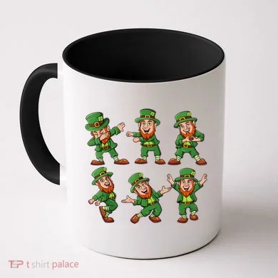 Dancing Leprechaun Dab Coffee Mug