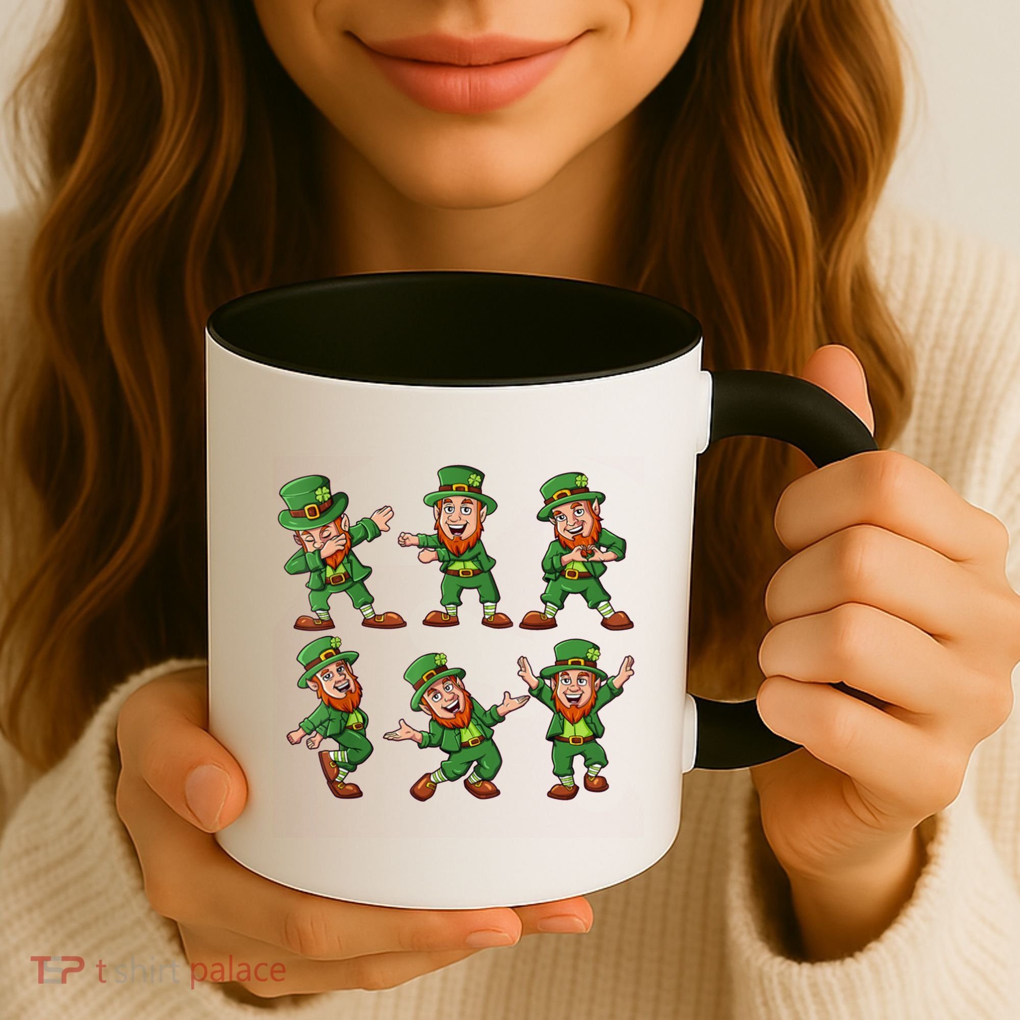 Dancing Leprechaun Dab Coffee Mug
