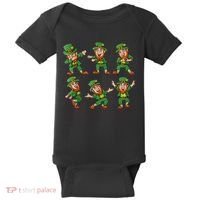 Dancing Leprechaun Dab Baby Bodysuit thumb 0