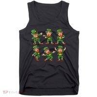 Dancing Leprechaun Dab Tank Top thumb 0