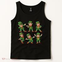 Dancing Leprechaun Dab Tank Top thumb 2