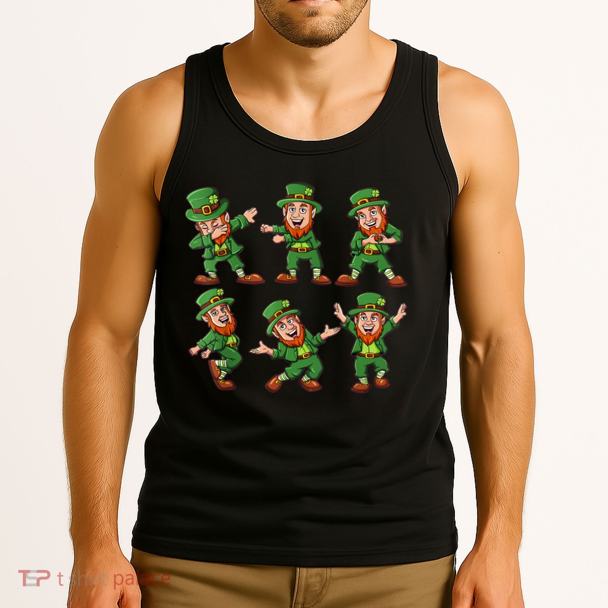 Dancing Leprechaun Dab Tank Top