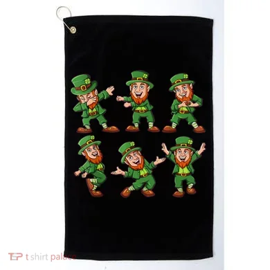 Dancing Leprechaun Dab Golf Towel