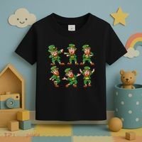 Dancing Leprechaun Dab Toddler T-Shirt thumb 3